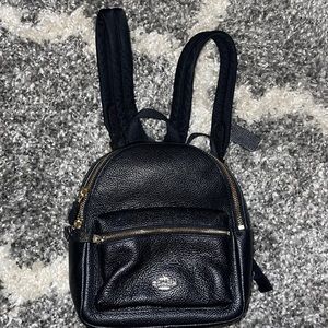 Coach mini black backpack